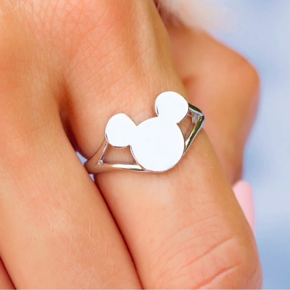 Pura Vida x Disney Mickey Mouse Icon Silver Open Sides Ring - Picture 7 of 14